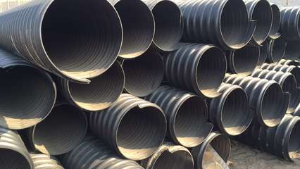 【廠家直銷批發:DN200丶HDPE雙壁波紋管丶用途:排污排水丶建筑工程丶通風通信丶河北騰達塑膠制品】_