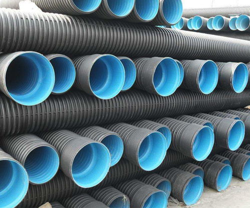 黑色 pe大口徑 雙壁波紋管 700雙壁波紋管高清圖片 高清大圖