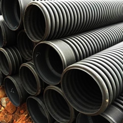 hdpe雙壁波紋管DN300SN4SN8市政工程排污排水管
