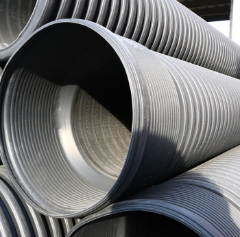 聯塑LESSO HDPE雙壁波紋管 帶擴口 不含膠圈 SC70 黑色(8KN) 600*6m*8KN